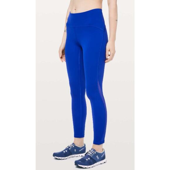 Lululemon Train Times 7/8 Leggings 25 Inch Jet Stream Blue Size 4 - Picture 2 of 10